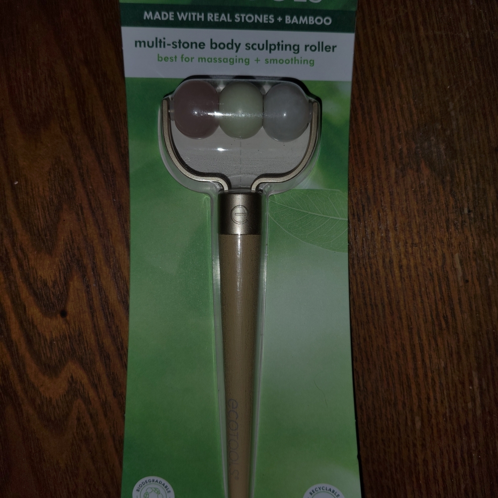 EcoTools Multi-stone Bamboo Body Sculpting Rollerball NIB - Picture 2 of 4